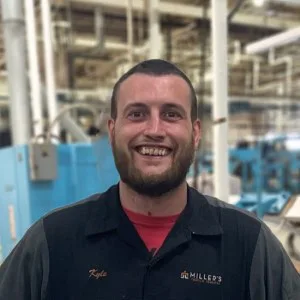 Kyle Crouch, route sales service rep