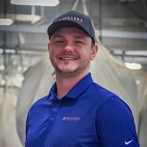 Kyle Gibson, route sales service rep