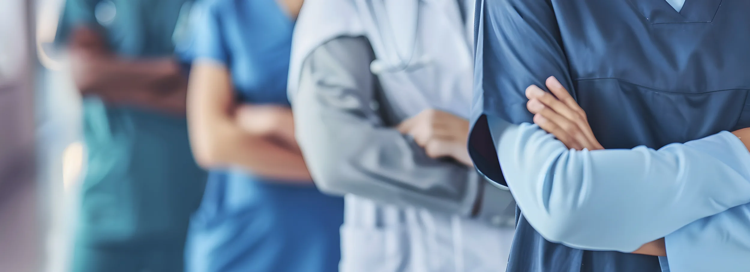 Close up of nurse uniforms